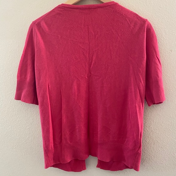 Coral Cardigan with Elbow-Length Sleeves - Picture 2 of 4